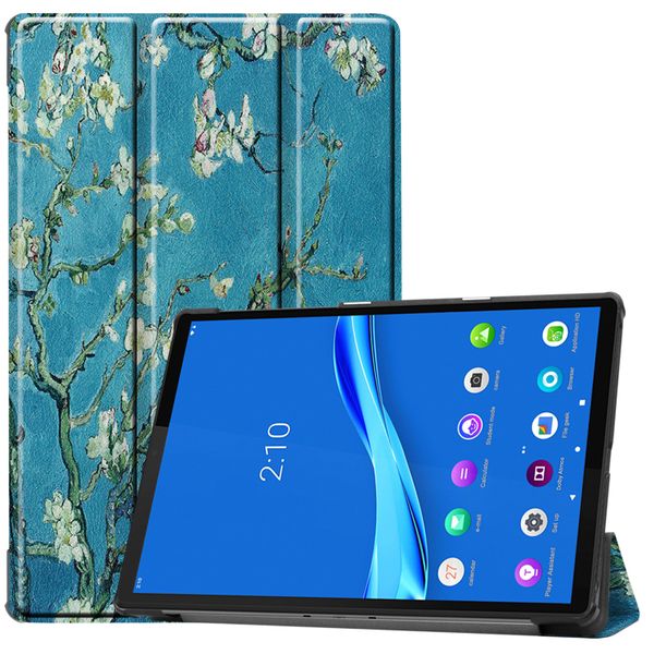 imoshion Design Trifold Bookcase Lenovo Tab M10 Plus/M10 FHD Plus - Green Plant Design