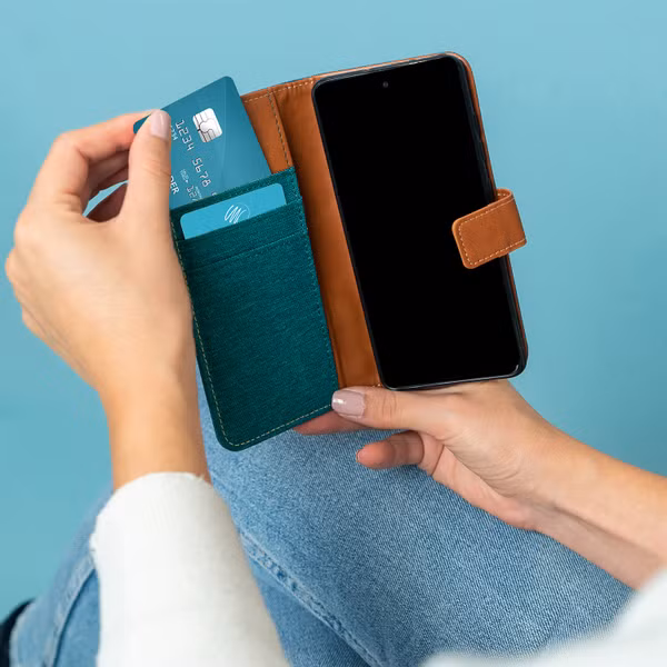 imoshion Luxe Canvas Bookcase Samsung Galaxy S7 - Groen