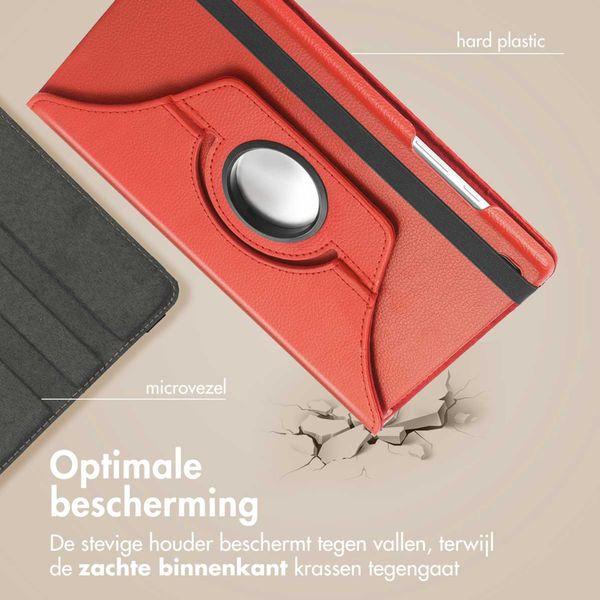 imoshion 360° draaibare Bookcase Samsung Galaxy Tab S6 Lite (2020/2022/2024) - Rood