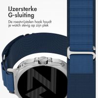 Accezz Nylon Alpine bandje Samsung Galaxy Watch Ultra 2 (2026) / Ultra (2024/2025) - Dark Blue