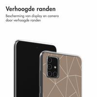 imoshion Design hoesje Samsung Galaxy A51 - Graphic Lines Beige