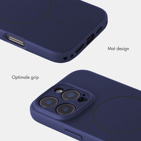 Accezz Grip Backcover met MagSafe Apple iPhone 16 Pro - Donkerblauw