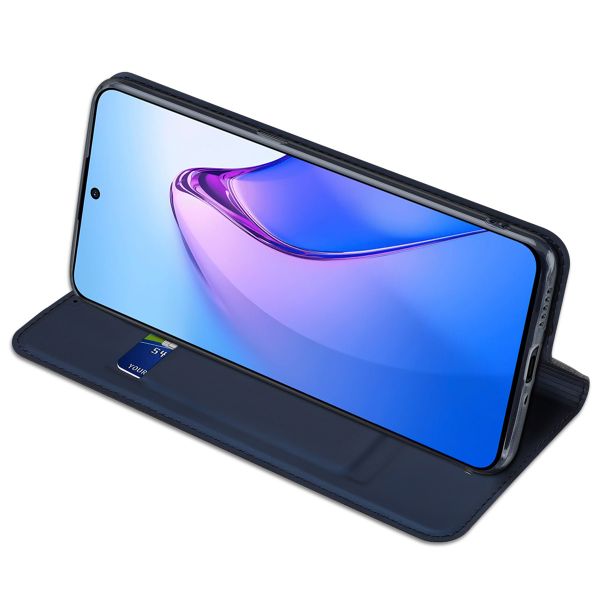 Dux Ducis Slim Softcase Bookcase Oppo Reno 8 5G - Donkerblauw