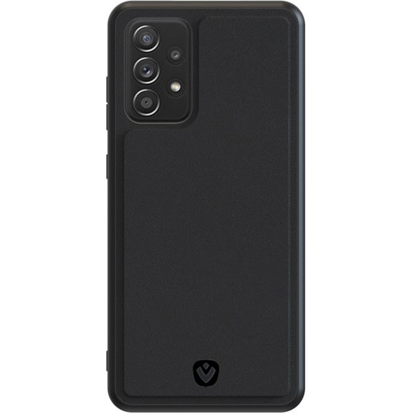 Valenta Luxe Leather Backcover Samsung Galaxy A72 - Zwart