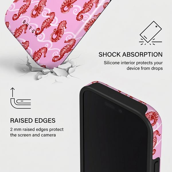 Burga Tough Back Cover with MagSafe Apple iPhone 16 Pro - Coral Reef