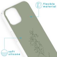 imoshion Design hoesje iPhone 13 - Floral Green