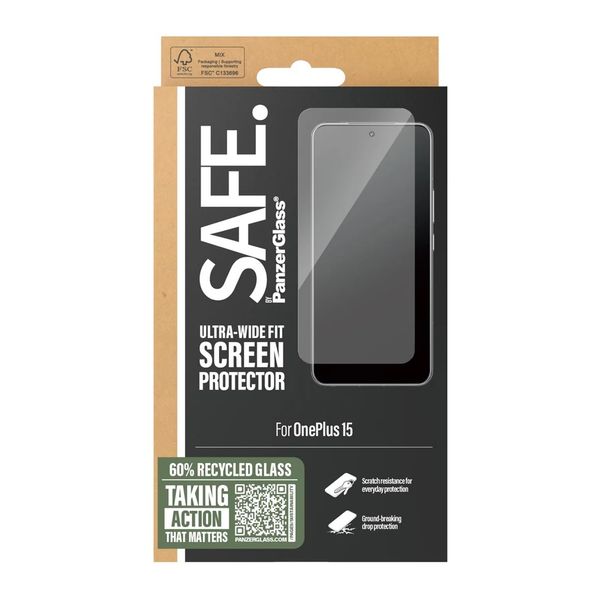 SAFE by PanzerGlass Ultra-Wide Fit Screenprotector OnePlus 15