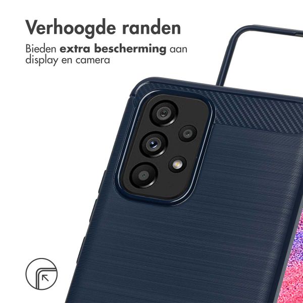 imoshion Brushed Backcover Samsung Galaxy A53 - Donkerblauw