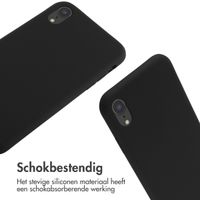 imoshion Siliconen hoesje met koord Apple iPhone Xr - Zwart