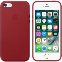 Apple Leather Backcover Apple iPhone SE (2016) / 5 / 5s - Red