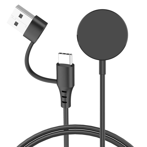 imoshion Oplaadkabel voor de Samsung Galaxy Watch USB-C en USB-A - 0,5 meter