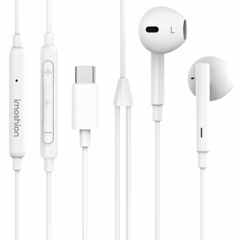 imoshion Oordopjes - Bedrade oordopjes - USB-C aansluiting - Wit