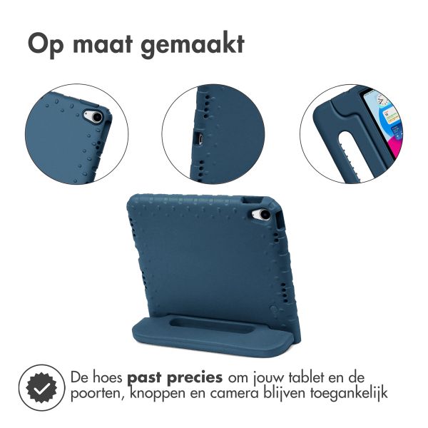 imoshion Kidsproof Backcover met handvat iPad 10 (2022) 10.9 inch - Donkerblauw