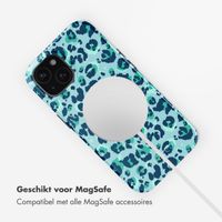 Selencia Vivid Tough Backcover met MagSafe iPhone 15 - Wild Spots Light Blue