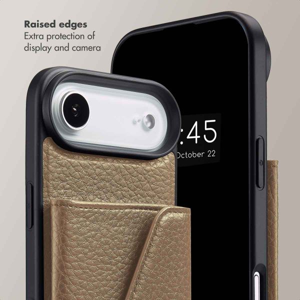 Selencia Sera Phone Case with Cord and Envelope Card Holder Apple iPhone Air - Taupe