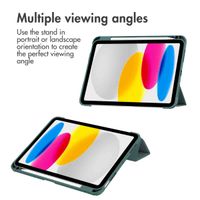 imoshion Trifold Hard Case Book Cover Apple iPad 11 (2025) 11 inch A16 / iPad 10 (2022) 10.9 inch - Green