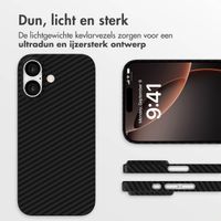 Accezz MagSafe Kevlar Backcover Apple iPhone 17 - Zwart