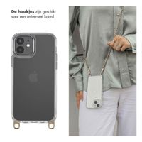 Selencia Backcover met afneembare haakjes iPhone 12 (Pro) - Transparant