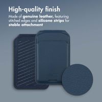Accezz Leather Wallet with Stand - Compatible with MagSafe and Qi2 - Nightfall Blue