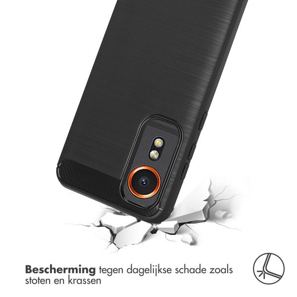 imoshion Brushed Backcover Samsung Galaxy Xcover 7 - Zwart