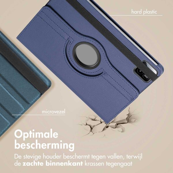 imoshion 360° draaibare Bookcase Xiaomi Pad 7 / 7 Pro - Donkerblauw