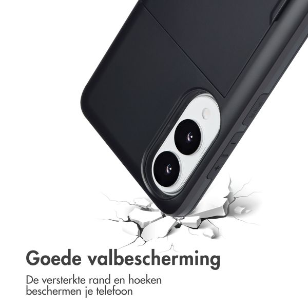 imoshion Backcover met pasjeshouder Samsung Galaxy S25 Edge - Zwart