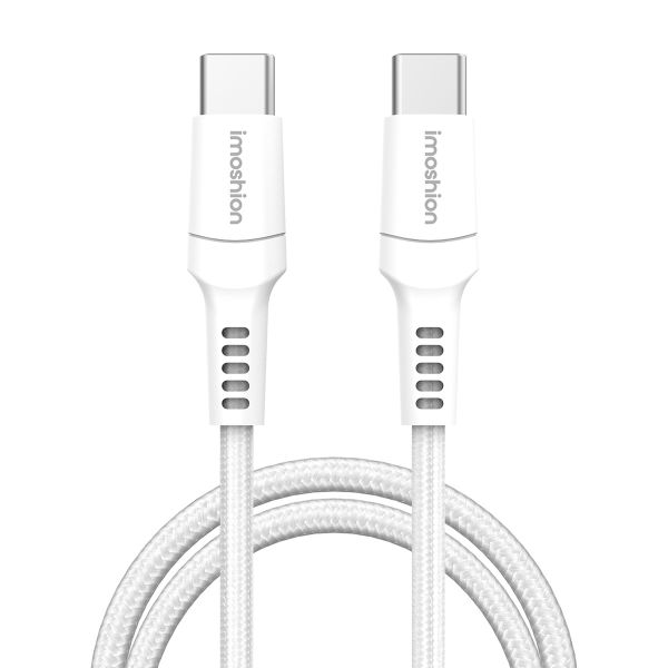 imoshion Braided USB-C naar USB-C kabel - 2 meter - Wit