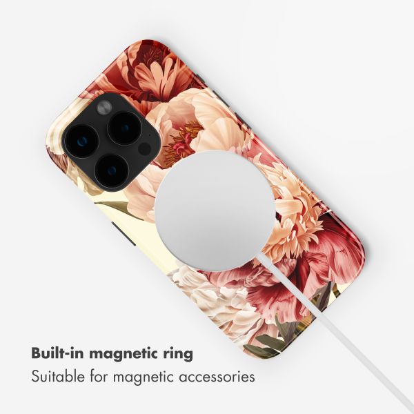 Selencia Vivid Back Cover with MagSafe Apple iPhone 15 Pro - Vintage Peony