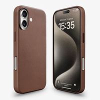 Woodcessories Bio Leather Case MagSafe Apple iPhone 16 - Leather Brown