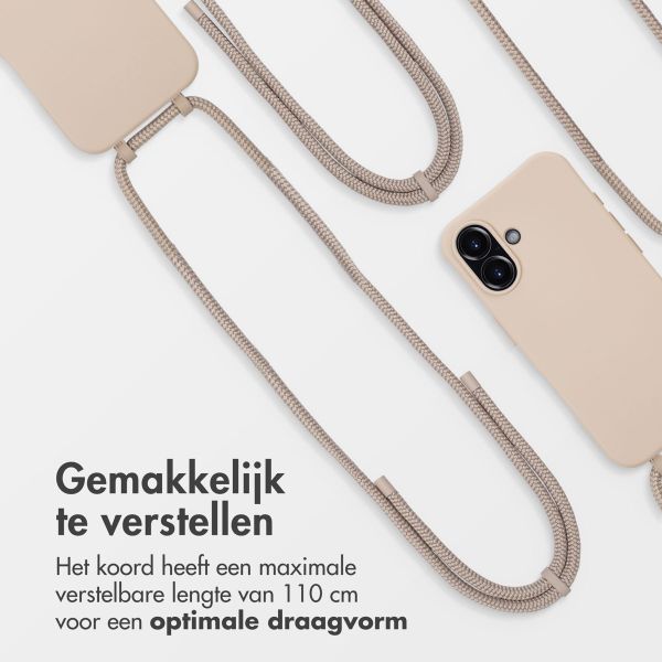 imoshion Color Backcover met afneembaar koord MagSafe Apple iPhone 16 - Nude