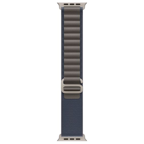 Apple Alpine Loop Band Apple Watch Series 1 t/m 10 / SE / Ultra (2) (44/45/46/49 mm) - Maat M - Blue