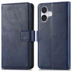 imoshion Luxury Bookcase Apple iPhone 16 - Dark Blue
