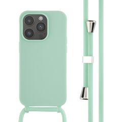 imoshion Siliconen hoesje met koord iPhone 14 Pro - Mintgroen