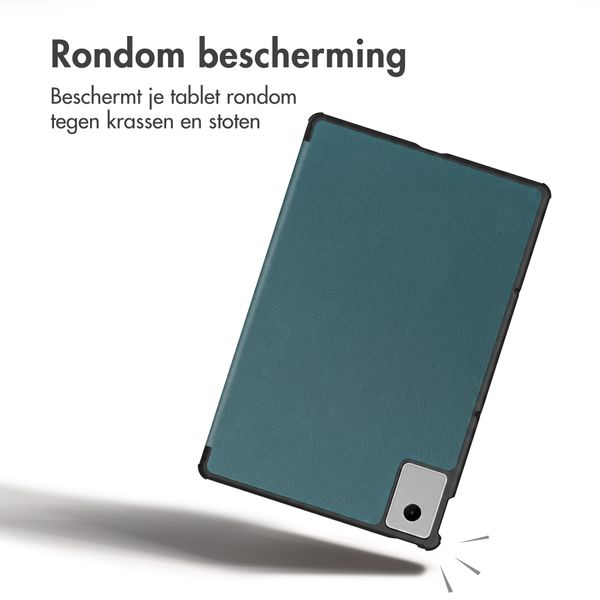 imoshion Trifold Bookcase Lenovo Idea Tab - Donkergroen