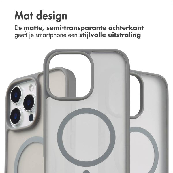 imoshion Color Guard Backcover met MagSafe iPhone 15 Pro Max - Grijs