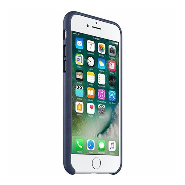 Apple Leather Backcover Apple iPhone SE (2022 / 2020) / 8 / 7 - Midnight Blue