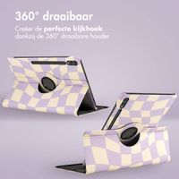 imoshion 360° Draaibare Design Bookcase Samsung Galaxy Tab S10 Ultra / Tab S9 Ultra - Dancing Cubes