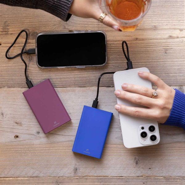 imoshion Ultra Series Aluminium Powerbank 10.000 mAh - Quick Charge en Power Delivery - Aubergine
