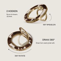 Burga Magnetic Ringholder Gold Telefoonring - Geschikt voor MagSafe - Celestial