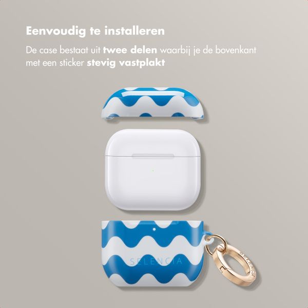 Selencia Vivid Case Apple AirPods 4 - Wave Vibes Classic Blue