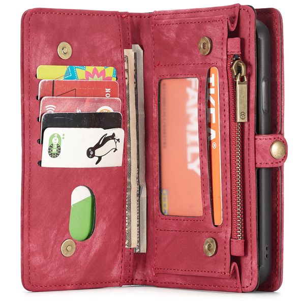 CaseMe Luxe Lederen 2 in 1 Portemonnee Bookcase iPhone Xr