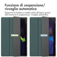 imoshion Trifold Bookcase Samsung Galaxy Tab A8 - Donkergroen
