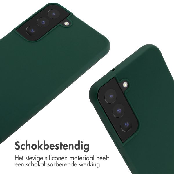 imoshion Siliconen hoesje met koord Samsung Galaxy S22 - Donkergroen