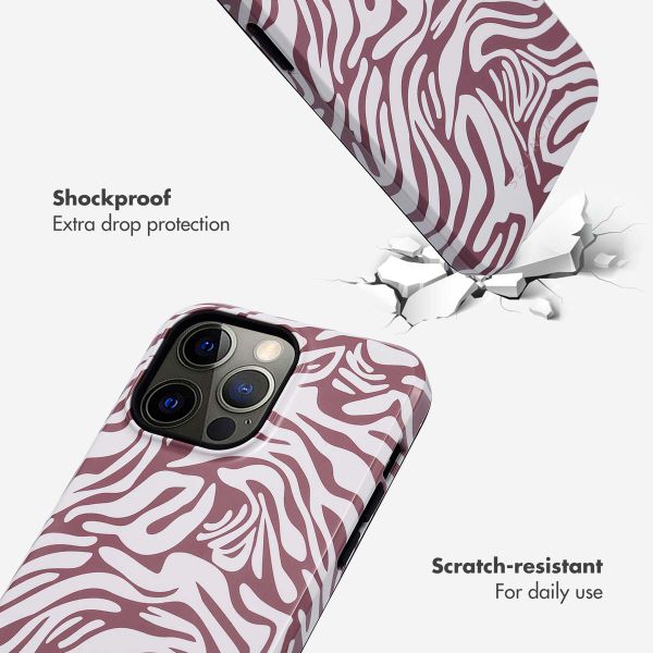 Selencia Vivid Back Cover Apple iPhone 14 Pro Max - Trippy Swirl Dark Rose