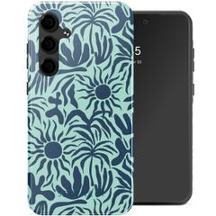 Selencia Vivid Backcover Samsung Galaxy S24 FE - Tropical Vibes Light Blue
