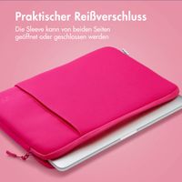 imoshion Laptop hoes 13 inch - Laptopsleeve met vak - Hot Pink
