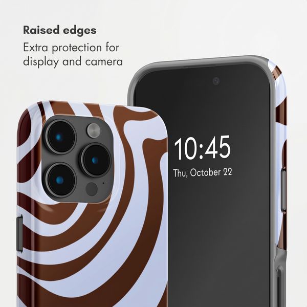 Selencia Vivid Back Cover Apple iPhone 15 Pro - Dream Swirl Chocolate
