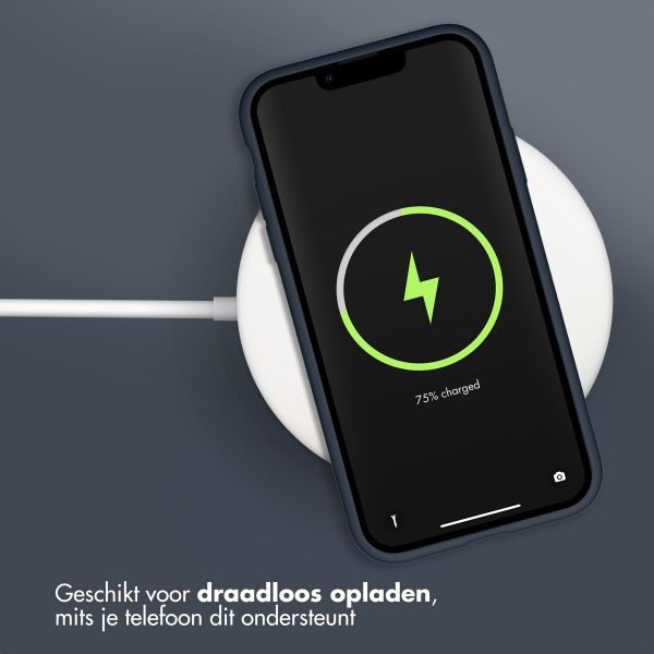 Accezz Liquid Silicone Backcover iPhone Xr - Donkerblauw