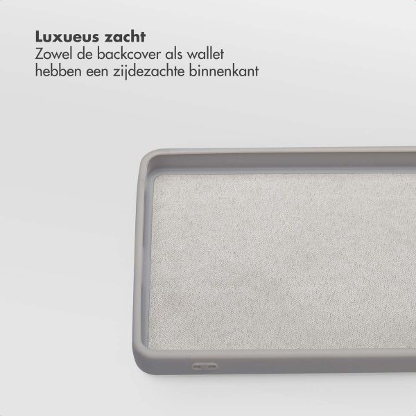 Selencia Olyn Uitneembare Bookcase met MagSafe Samsung Galaxy S24 Ultra - Grijs