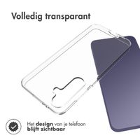 Accezz Clear Backcover Samsung Galaxy S24 FE - Transparant